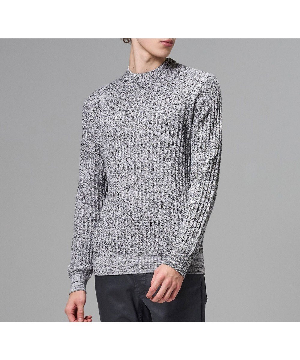 【ジョゼフ オム/JOSEPH HOMME / MEN】の【新柄】シルクバルキー クルーネックニット インテリア・キッズ・メンズ・レディースファッション・服の通販 founy(ファニー) 　ファッション　Fashion　メンズファッション　Fashion for Men　トップス・カットソー　Cut & Sew Tops　ニット・セーター / 定番トップス　Knit Tops & Sweaters　アクリル　Acrylic Material　シルク　Silk, 100% Silk　シンプル　Simple, Minimal　セーター　Sweater, Knitwear　フィット　Fit, Slim Fit　メランジ　Melange, Mixed Yarn　レギュラー　Regular, Standard Fit　エレガント 上品　Elegant　夏　Summer　S/S・春夏　SS, Spring/Summer, Warm Season　A/W・秋冬　Autumn/Winter　長袖　Long Sleeve, Full Sleeve　ライトグレー系|ID: prp329100004850077 ipo3291000000035606864