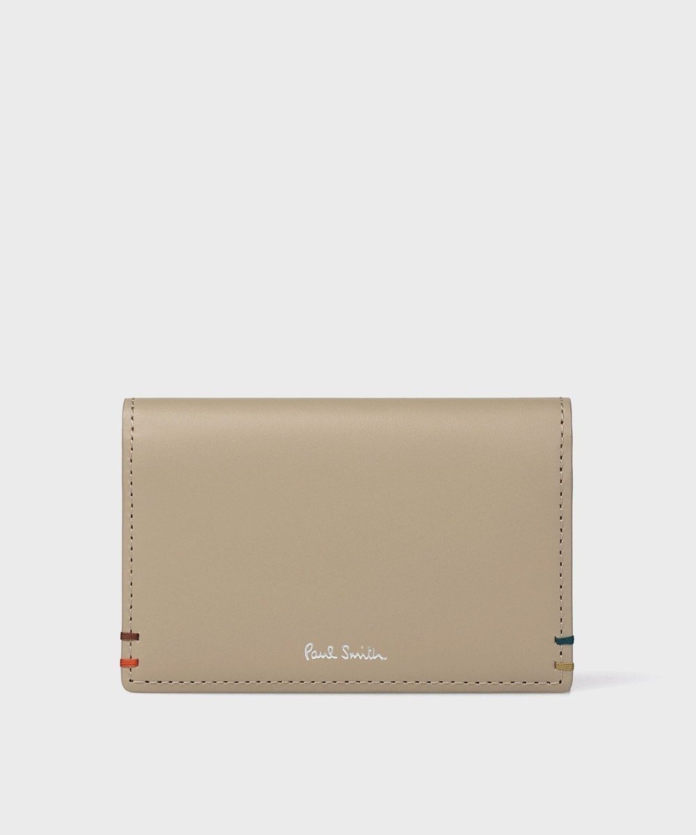 【ポールスミス/Paul Smith / MEN】のハイライトステッチ 名刺入れ インテリア・キッズ・メンズ・レディースファッション・服の通販 founy(ファニー) 　ファッション　Fashion　メンズファッション　Fashion for Men　ハンド　Hand, Handmade　フロント　Front, Front Design　メンズ　Men's, Menswear　財布　Wallet, Purse　ベージュ|ID: prp329100004850083 ipo3291000000035534073