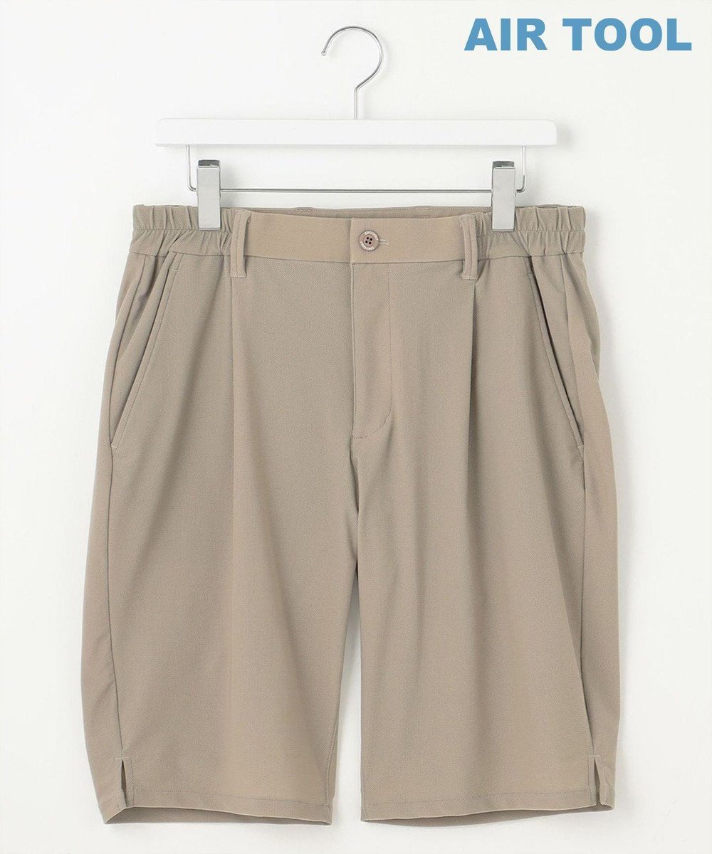 【23区 ゴルフ/23区GOLF / MEN】の【MEN】機能に優れた新素材「AIR TOOL」ワンタックショートパンツ インテリア・キッズ・メンズ・レディースファッション・服の通販 founy(ファニー) 　ファッション　Fashion　メンズファッション　Fashion for Men　ボトムス　Bottoms　ハーフパンツ・ショートパンツ　Shorts & Half Pants　春　Spring　ショート　Short, Short Length　スポーツ　Sports, Activewear　フィット　Fit, Slim Fit　ポロシャツ　Polo Shirt, Collared Tee　メッシュ　Mesh, Net Fabric　モックネック　Mock Neck, Short Turtleneck　S/S・春夏　SS, Spring/Summer, Warm Season　夏　Summer　旅行　Travel　エレガント 上品　Elegant　ゴルフ　Golf　ビジネス 仕事 通勤　Business / Work / Commuting　ベージュ系|ID: prp329100004850086 ipo3291000000035607007