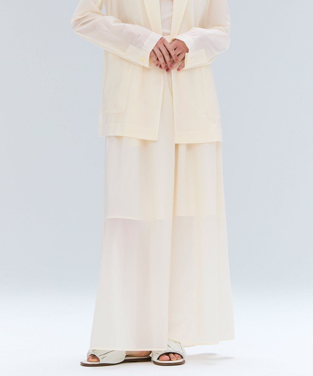 【ベイジ,/BEIGE,】の【洗える/セットアップ対応】SPIGA / ギャザーロングフレアスカート インテリア・キッズ・メンズ・レディースファッション・服の通販 founy(ファニー) 　ファッション　Fashion　レディースファッション　Fashion for Women　セットアップ　Matching Sets　スカート・ミニ/ミディ/マキシ　Skirts / Mini, Midi & Maxi Skirts　スカート　Skirts　Aライン・フレアスカート　A-Line & Flared Skirts　春　Spring　洗える　Machine Washable　ギャザー　Gathered, Ruffled　ジャケット　Jacket, Outerwear　ストレッチ　Stretch, Stretchy Fabric　セットアップ　Set-Up, Coordinated Outfit　タフタ　Taffeta, Structured Fabric　パウダー　Powder, Soft Tone　ロング　Long, Long-Length　S/S・春夏　SS, Spring/Summer, Warm Season　おすすめ　Recommended / Our Picks　夏　Summer　旅行　Travel　エレガント 上品　Elegant　ビジネス 仕事 通勤　Business / Work / Commuting　Ecru|ID: prp329100004850306 ipo3291000000035542205