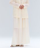 【ベイジ,/BEIGE,】の【洗える/セットアップ対応】SPIGA / ギャザーロングフレアスカート Ecru|ID: prp329100004850306 ipo3291000000035635294