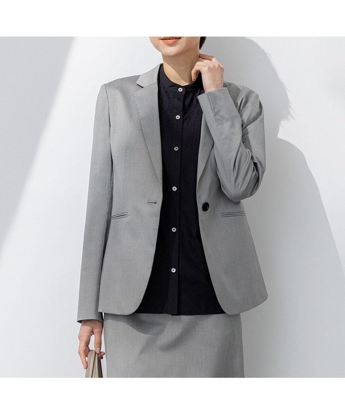 【23区/NIJYUSANKU】の【セットアップ対応/洗える】ストレッチシャンブレー テーラードジャケット インテリア・キッズ・メンズ・レディースファッション・服の通販 founy(ファニー) https://founy.com/ ファッション Fashion レディースファッション Fashion for Women アウター Coat / Outerwear Collection レディースジャケット・軽アウター Jackets テーラードジャケット / 通勤・きれいめスタイル Tailored Jackets & Blazers 春 Spring 洗える Machine Washable コンパクト Compact, Small Size シンプル Simple, Minimal ジャケット Jacket, Outerwear ストレッチ Stretch, Stretchy Fabric スリット Slit, Slit Detail セットアップ Set-Up, Coordinated Outfit テーパード Tapered, Tapered Pants マニッシュ Mannish, Boyish S/S・春夏 SS, Spring/Summer, Warm Season 夏 Summer エレガント 上品 Elegant 2025年 2025 2025春夏・S/S Spring/Summer 2025 SS25 |ID: prp329100004850311 ipo3291000000035625937