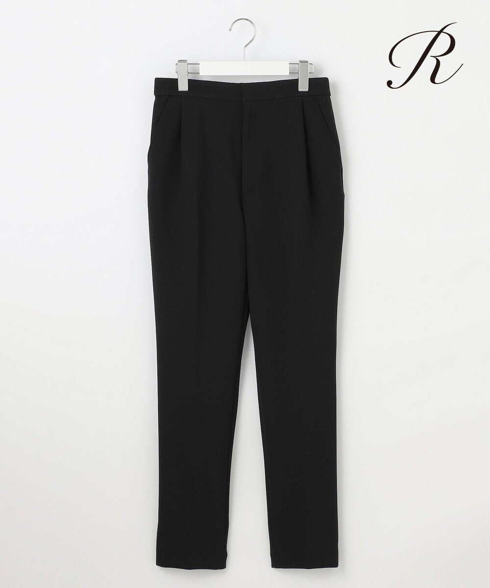 【23区/NIJYUSANKU】の【R(アール)】ダブルクロス テーパードシルエット パンツ インテリア・キッズ・メンズ・レディースファッション・服の通販 founy(ファニー) 　ファッション　Fashion　レディースファッション　Fashion for Women　パンツ　Pants & Trousers　くるぶし　Ankle-Length　ストレッチ　Stretch, Stretchy Fabric　ダブル　Double, Double-Breasted　人気　Popular, Best Seller　A/W・秋冬　Autumn/Winter　冬　Winter / This Winter　2025年　2025　2025-2026秋冬・A/W　Autumn/Winter 2025–26 AW25–26　ブラック系|ID: prp329100004850316 ipo3291000000035542745