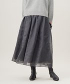 【自由区/JIYU-KU】の【洗える】シアーパネルエンブロイダリー スカート スチール|ID: prp329100004850319 ipo3291000000036311615