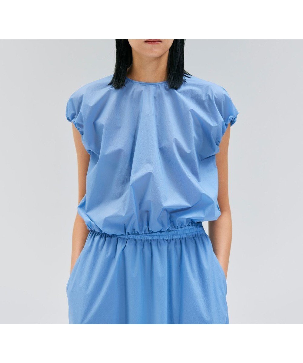 【ベイジ,/BEIGE,】の【洗える/セットアップ対応】SPIGA / バルーンスリーブブラウス インテリア・キッズ・メンズ・レディースファッション・服の通販 founy(ファニー) 　ファッション　Fashion　レディースファッション　Fashion for Women　トップス・カットソー　Cut & Sew Tops　シャツ・ブラウス・オフィスカジュアル　Elegant Blouses & Button-Ups　セットアップ　Matching Sets　レディーストップス・ブラウス　Tops & Blouses / Assorted Women's Tops　アクセサリー　Fashion Accessories　エアリー　Airy Texture　ギャザー　Gathered, Ruffled　スタイリッシュ　Stylish, Fashionable　ストレッチ　Stretch, Stretchy Fabric　セットアップ　Set-Up, Coordinated Outfit　タフタ　Taffeta, Structured Fabric　デニム　Denim, Jeans Material　バルーン　Balloon, Balloon Silhouette　パウダー　Powder, Soft Tone　ロング　Long, Long-Length　エレガント 上品　Elegant　夏　Summer　春　Spring　S/S・春夏　SS, Spring/Summer, Warm Season　洗える　Machine Washable　Sky|ID: prp329100004850329 ipo3291000000035543060