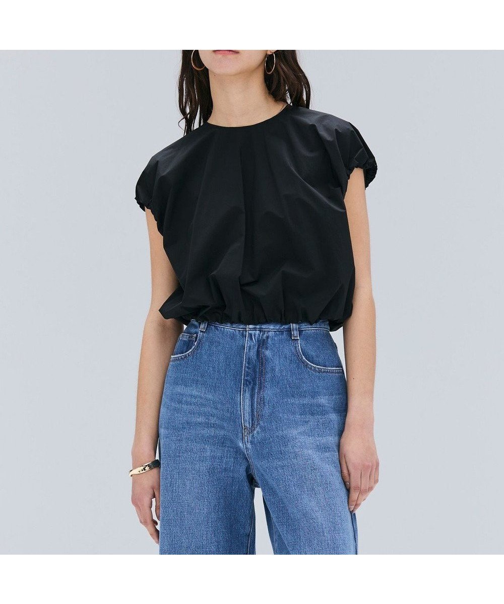 【ベイジ,/BEIGE,】の【洗える/セットアップ対応】SPIGA / バルーンスリーブブラウス インテリア・キッズ・メンズ・レディースファッション・服の通販 founy(ファニー) 　ファッション　Fashion　レディースファッション　Fashion for Women　トップス・カットソー　Cut & Sew Tops　シャツ・ブラウス・オフィスカジュアル　Elegant Blouses & Button-Ups　セットアップ　Matching Sets　レディーストップス・ブラウス　Tops & Blouses / Assorted Women's Tops　アクセサリー　Fashion Accessories　エアリー　Airy Texture　ギャザー　Gathered, Ruffled　スタイリッシュ　Stylish, Fashionable　ストレッチ　Stretch, Stretchy Fabric　セットアップ　Set-Up, Coordinated Outfit　タフタ　Taffeta, Structured Fabric　デニム　Denim, Jeans Material　バルーン　Balloon, Balloon Silhouette　パウダー　Powder, Soft Tone　ロング　Long, Long-Length　エレガント 上品　Elegant　夏　Summer　春　Spring　S/S・春夏　SS, Spring/Summer, Warm Season　洗える　Machine Washable　Black|ID: prp329100004850329 ipo3291000000035543062