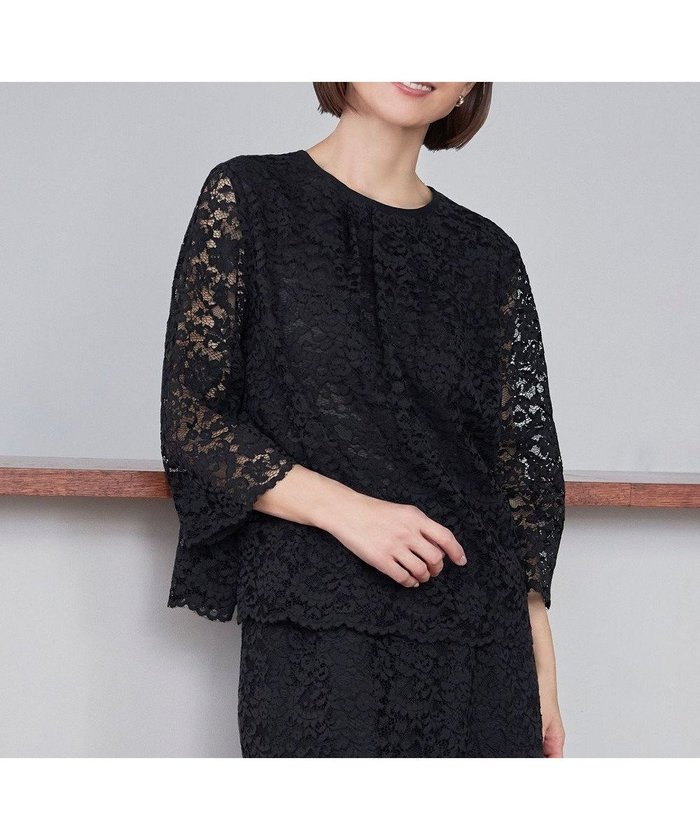 【自由区/JIYU-KU】の【セットアップ対応・洗える】フルールスカラレースプルオーバー ブラウス インテリア・キッズ・メンズ・レディースファッション・服の通販 founy(ファニー) https://founy.com/ ファッション Fashion レディースファッション Fashion for Women トップス・カットソー Cut & Sew Tops シャツ・ブラウス・オフィスカジュアル Elegant Blouses & Button-Ups カジュアルプルオーバー・ニットトップス Pullovers & Knit Tops / Casual Pullovers セットアップ Matching Sets レディーストップス・ブラウス Tops & Blouses / Assorted Women's Tops おすすめ Recommended / Our Picks ジャケット Jacket, Outerwear セットアップ Set-Up, Coordinated Outfit セレモニー Ceremony ラッセル Raschel, Raschel Lace レース Lace, Lace Fabric エレガント 上品 Elegant 夏 Summer S/S・春夏 SS, Spring/Summer, Warm Season 洗える Machine Washable 無地 Plain, Solid Color A/W・秋冬 Autumn/Winter ビジネス 仕事 通勤 Business / Work / Commuting |ID: prp329100004850333 ipo3291000000035543352