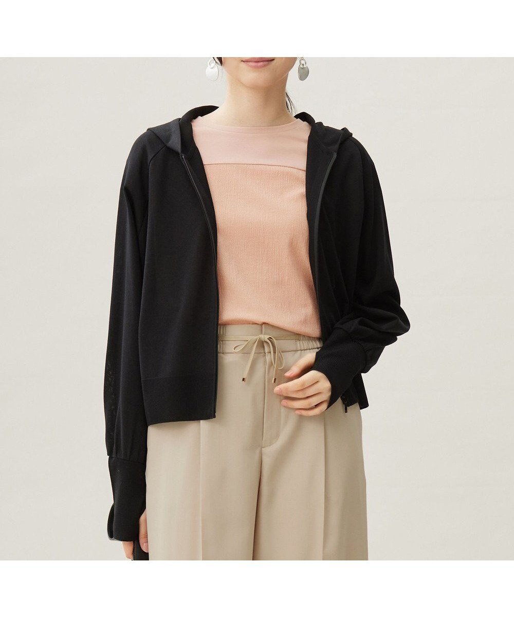 【自由区/JIYU-KU】のファンクショナルジップアップ パーカー インテリア・キッズ・メンズ・レディースファッション・服の通販 founy(ファニー) 　ファッション　Fashion　レディースファッション　Fashion for Women　トップス・カットソー　Cut & Sew Tops　レディースパーカー・カジュアルフーディー　Casual Hoodies & Sweatshirts　コンパクト　Compact, Small Size　パーカー　Hoodie, Parka　フェミニン　Feminine, Girly　ワイド　Wide, Wide Fit　夏　Summer　春　Spring　S/S・春夏　SS, Spring/Summer, Warm Season　ブラック|ID: prp329100004850338 ipo3291000000035543845