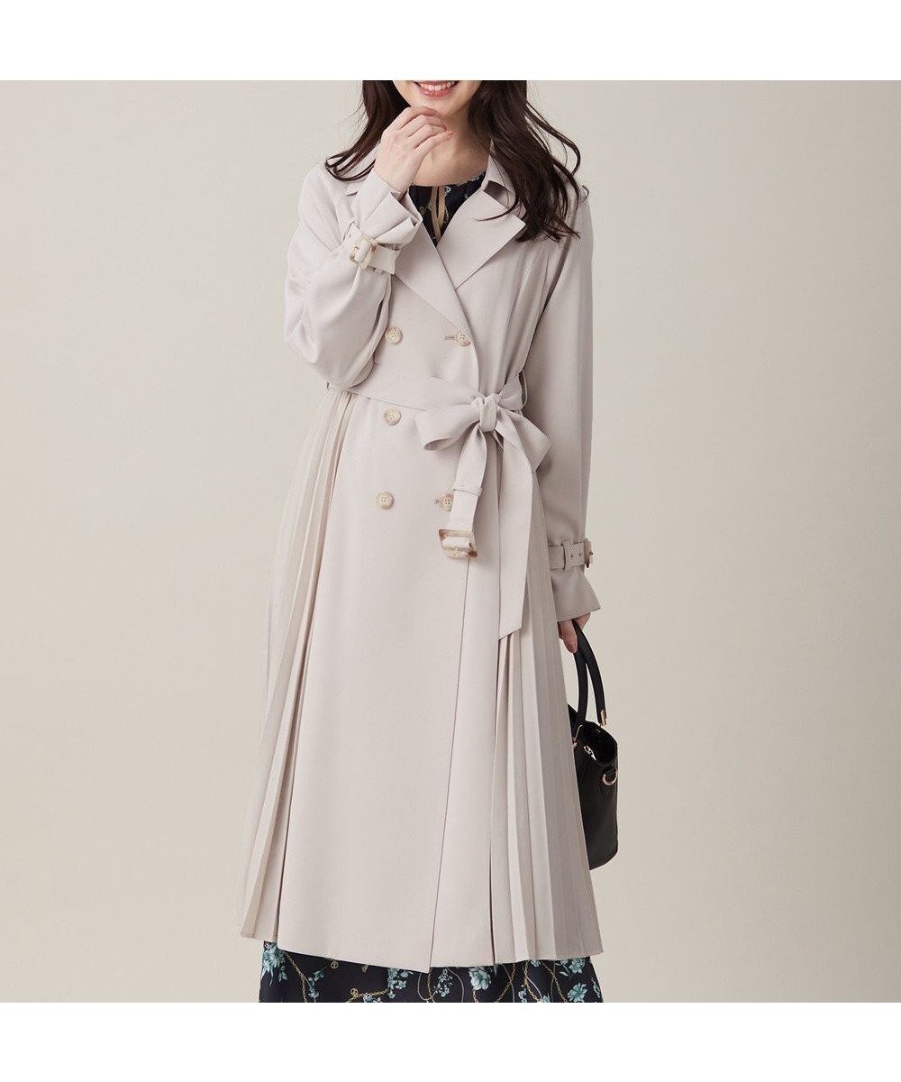 【エニィ スィス/any SiS】の【UVカット・花粉ガード】プリーツデザイントレンチ コート インテリア・キッズ・メンズ・レディースファッション・服の通販 founy(ファニー) ファッション Fashion レディースファッション Fashion for Women アウター Coat / Outerwear Collection コート・ロングコート・ピーコート Long Coats, Peacoats & More レディースジャケット・軽アウター Jackets トレンチコート / 春秋の定番アウター Trench Coats 春 Spring ジャケット Jacket, Outerwear スリーブ Sleeve, Long Sleeve / Short Sleeve フェミニン Feminine, Girly フレア Flare, Flared プリーツ Pleats, Pleated ポケット Pocket, Pocket Detail リボン Ribbon, Bow S/S・春夏 SS, Spring/Summer, Warm Season おすすめ Recommended / Our Picks 夏 Summer 新作・新入荷 New Arrivals / New In アイボリー|ID: prp329100004850339 ipo3291000000035927988