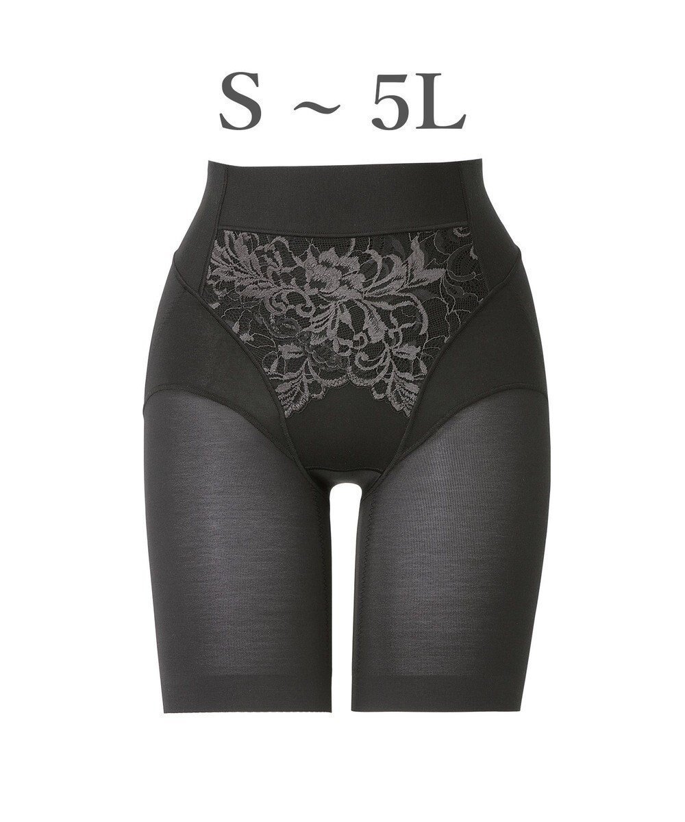 【ブラデリス ニューヨーク/BRADELIS New York】の【BRADELIS NewYork peace】綿混フィットレースガードル24 ブラデリス 1枚履きできるガードルショーツ インテリア・キッズ・メンズ・レディースファッション・服の通販 founy(ファニー) 　ファッション　Fashion　レディースファッション　Fashion for Women　下着・ランジェリー　Lingerie & Intimates　ショーツ・ランジェリー用ボトムス　Panties / Briefs / Lingerie Bottoms　アンダーウェア・ベースインナー・肌着　Underwear / Base Layer / Undergarments　アンダー　Underwear Essentials　サテン　Satin, Glossy Fabric　ショーツ　Shorts, Short Pants　タンブラー　Tumbler, Travel Mug　パターン　Pattern, Design Print　フィット　Fit, Slim Fit　フロント　Front, Front Design　プリント　Print, Printed Pattern　ランジェリー　Lingerie, Intimate Wear　レース　Lace, Lace Fabric　おすすめ　Recommended / Our Picks　ブラック|ID: prp329100004850341 ipo3291000000035544155
