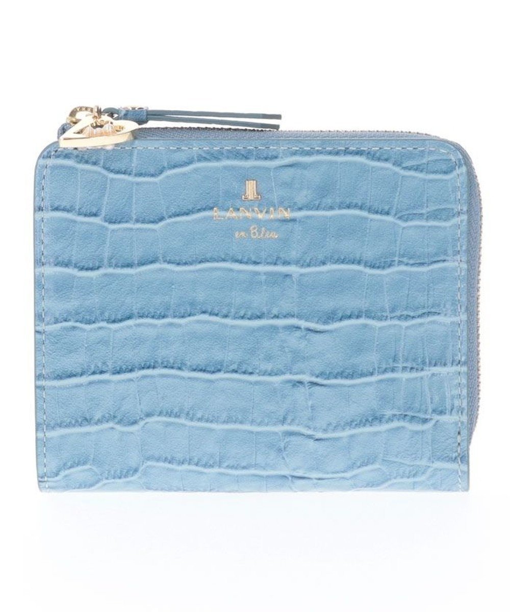 【ランバン オン ブルー/LANVIN en Bleu】のマゼンダ Lファスナー二つ折り財布 インテリア・キッズ・メンズ・レディースファッション・服の通販 founy(ファニー) 　ファッション　Fashion　レディースファッション　Fashion for Women　ミニ財布・二つ折り財布　Wallets & Card Cases　ラグジュアリー　Luxury, Elegant　人気　Popular, Best Seller　財布　Wallet, Purse　ブルー|ID: prp329100004850352 ipo3291000000035544997