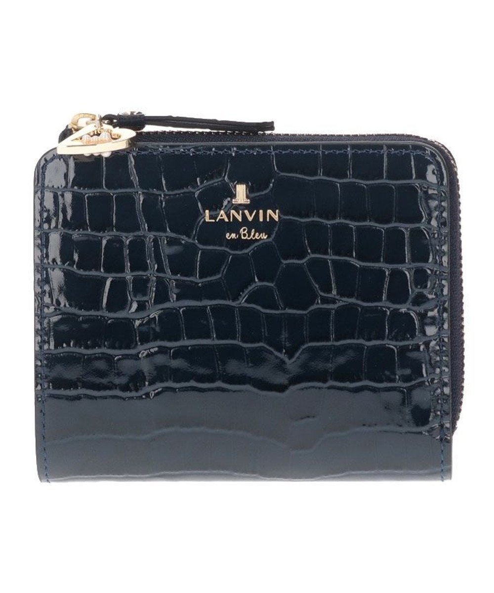 【ランバン オン ブルー/LANVIN en Bleu】のマゼンダ Lファスナー二つ折り財布 インテリア・キッズ・メンズ・レディースファッション・服の通販 founy(ファニー) 　ファッション　Fashion　レディースファッション　Fashion for Women　ミニ財布・二つ折り財布　Wallets & Card Cases　ラグジュアリー　Luxury, Elegant　人気　Popular, Best Seller　財布　Wallet, Purse　ネイビー|ID: prp329100004850352 ipo3291000000035544998