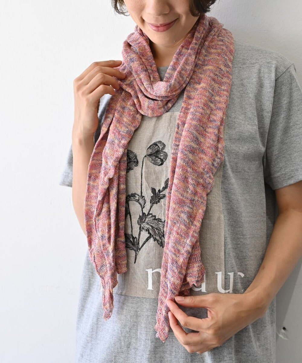 【アンドウール/AND WOOL】の〈上質な素材と手仕事から生まれた優しいニット〉シルクリネンのストール インテリア・キッズ・メンズ・レディースファッション・服の通販 founy(ファニー) 　ファッション　Fashion　レディースファッション　Fashion for Women　春　Spring　キャンバス　Canvas, Canvas Fabric　ショール　Shawl, Wrap　シルク　Silk, 100% Silk　ストール　Stole, Wrap　手編み　Hand-Knitted, Handmade Knit　ネップ　Nepp, Slub Yarn　ベーシック　Basic, Essential　リネン　Linen, Linen Fabric　S/S・春夏　SS, Spring/Summer, Warm Season　夏　Summer　ギフト プレゼント　Gift / Present　レッドカスリ|ID: prp329100004850354 ipo3291000000035545039