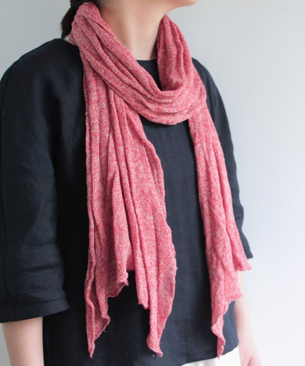 【アンドウール/AND WOOL】の〈上質な素材と手仕事から生まれた優しいニット〉シルクリネンのストール インテリア・キッズ・メンズ・レディースファッション・服の通販 founy(ファニー) 　ファッション　Fashion　レディースファッション　Fashion for Women　春　Spring　キャンバス　Canvas, Canvas Fabric　ショール　Shawl, Wrap　シルク　Silk, 100% Silk　ストール　Stole, Wrap　手編み　Hand-Knitted, Handmade Knit　ネップ　Nepp, Slub Yarn　ベーシック　Basic, Essential　リネン　Linen, Linen Fabric　S/S・春夏　SS, Spring/Summer, Warm Season　夏　Summer　ギフト プレゼント　Gift / Present　レッドモク|ID: prp329100004850354 ipo3291000000035545040