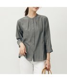 【ジェイ プレス/J.PRESS】の【洗える・速乾・接触冷感】リライムライトローン バックフレア ブラウス グレーシャンブレー系|ID: prp329100004850363 ipo3291000000035843115