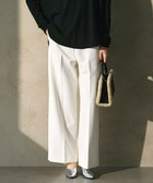 【アイシービー/iCB】の【洗える】 Peツイルダウンファブリック ワイドパンツ アイボリー系|ID: prp329100004850372 ipo3291000000035770485