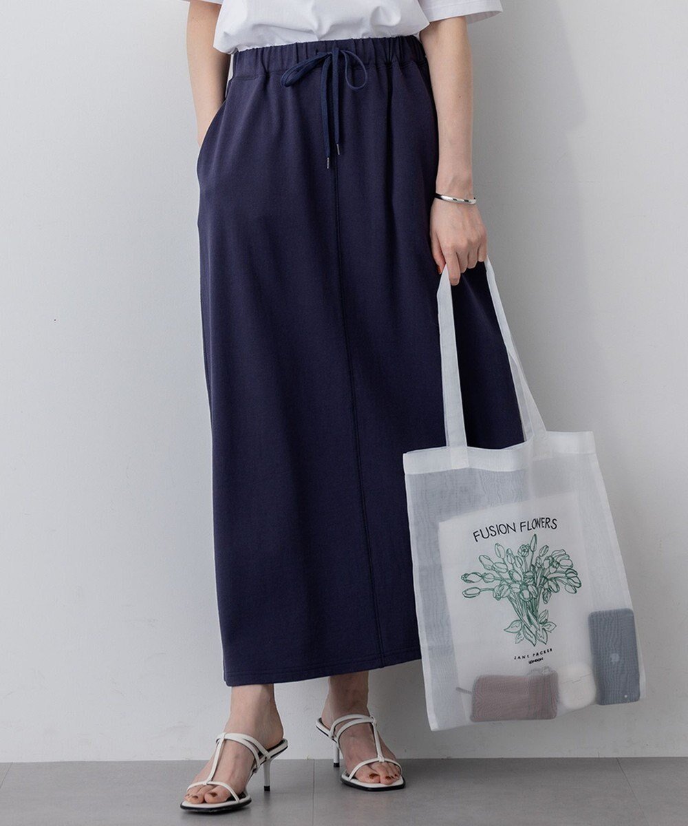 【23区/NIJYUSANKU】の【SLOW/WEB限定】ラスティックテリー ナロー スカート インテリア・キッズ・メンズ・レディースファッション・服の通販 founy(ファニー) 　ファッション　Fashion　レディースファッション　Fashion for Women　スカート　Skirts　春　Spring　カットソー　Cut and Sewn Top　セットアップ　Set-Up, Coordinated Outfit　ランダム　Random, Irregular　リラックス　Relax, Relaxed Fit　S/S・春夏　SS, Spring/Summer, Warm Season　おすすめ　Recommended / Our Picks　夏　Summer　2025年　2025　2025春夏・S/S　Spring/Summer 2025 SS25　ダルブルー系|ID: prp329100004850374 ipo3291000000036298810