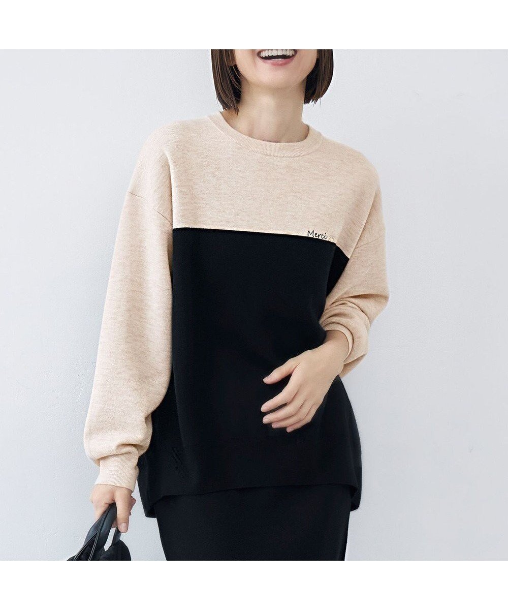 【自由区/JIYU-KU】の【カタログ掲載・セットアップ対応・洗える】スムージーブロッキング ニット 人気、トレンドファッション・服の通販 founy(ファニー) 　ファッション　Fashion　レディースファッション　Fashion for Women　トップス・カットソー　Cut & Sew Tops　ニット　Knit Tops & Sweaters　セットアップ　Matching Sets　レディーストップス・ブラウス　Tops & Blouses / Assorted Women's Tops　セットアップ　Set-Up, Coordinated Outfit　セーター　Sweater, Knitwear　ドレス　Dress, One-Piece　ブロッキング　Color Blocking, Panel Design　エレガント 上品　Elegant　洗える　Machine Washable　A/W・秋冬　Autumn/Winter　 other-1|ID: prp329100004850386 ipo3291000000035545612