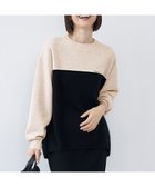 【自由区/JIYU-KU】の【カタログ掲載・セットアップ対応・洗える】スムージーブロッキング ニット ベージュ×ブラック|ID: prp329100004850386 ipo3291000000035545613