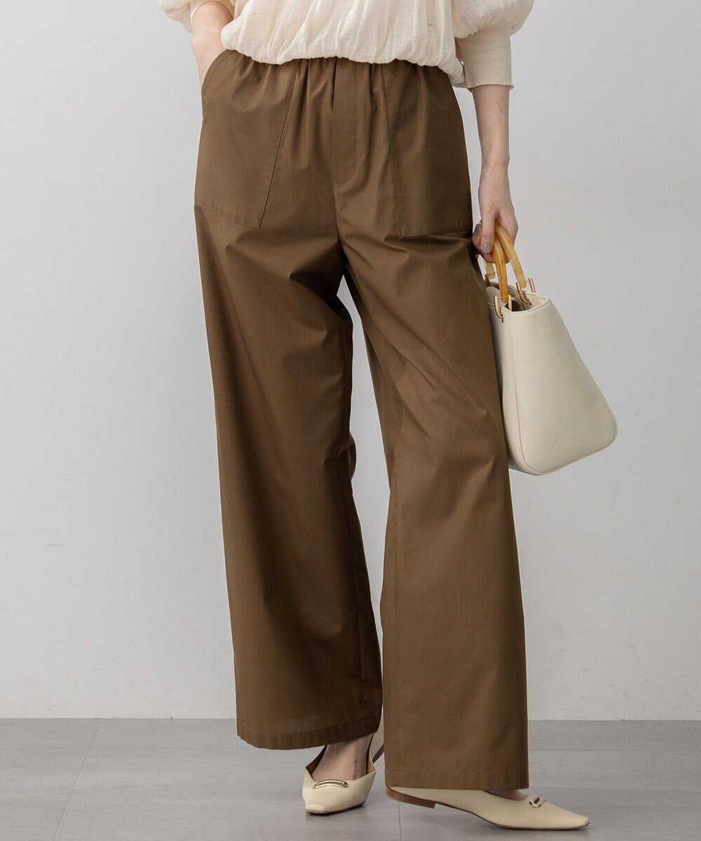 【23区/NIJYUSANKU】の【SLOW/一部店舗限定】ライトタンブラータフタ ワイド パンツ インテリア・キッズ・メンズ・レディースファッション・服の通販 founy(ファニー) ファッション Fashion レディースファッション Fashion for Women パンツ Pants & Trousers セットアップ Set-Up, Coordinated Outfit タフタ Taffeta, Structured Fabric タンブラー Tumbler, Travel Mug フラット Flat, Flat Shoes フロント Front, Front Design ボトム Bottoms, Lower Wear ポケット Pocket, Pocket Detail ミリタリー Military, Army Style ワイド Wide, Wide Fit A/W・秋冬 Autumn/Winter 2025年 2025 2025-2026秋冬・A/W Autumn/Winter 2025–26 AW25–26 カーキ系|ID: prp329100004850402 ipo3291000000035813623
