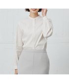 【ジェイ プレス/J.PRESS】の【洗える】BEZ VEGA バンドカラー ブラウス ホワイト×ピンク系|ID: prp329100004850406 ipo3291000000035636556