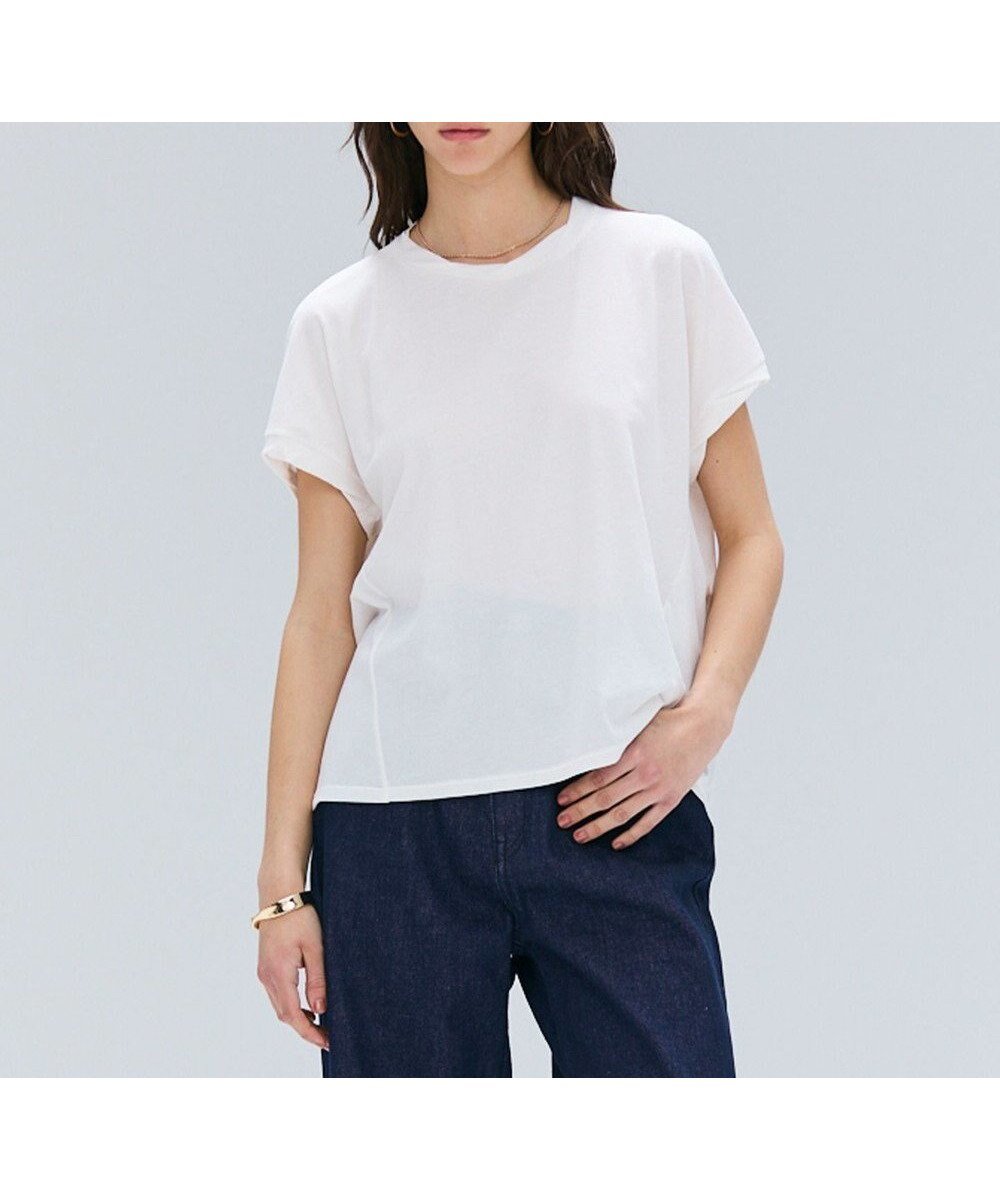 【ベイジ,/BEIGE,】の【BEIGE,ecru/WEB限定・洗える】FINE DRY TOUCH / ねじりデザインコットンクルーネックTシャツ 人気、トレンドファッション・服の通販 founy(ファニー) 　ファッション　Fashion　レディースファッション　Fashion for Women　トップス・カットソー　Cut & Sew Tops　シャツ・ブラウス・オフィスカジュアル　Elegant Blouses & Button-Ups　ロングTシャツ・Tシャツ　Longline T-Shirts & Tees　カットソー・ベーシックTシャツ　Cut-and-Sewn Tops / Stretch Tees & Basics　カットソー　Cut and Sewn Top　夏　Summer　春　Spring　S/S・春夏　SS, Spring/Summer, Warm Season　洗える　Machine Washable　 other-1|ID: prp329100004850411 ipo3291000000035545902