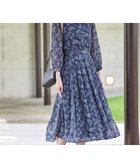 【ティアクラッセ/Tiaclasse】の【新色追加・洗える】花柄フリルドレープワンピース ラベンダー|ID: prp329100004850428 ipo3291000000035724404