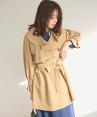 【フェルゥ/Feroux】の【洗える】ラッフルカラーミドル丈 トレンチ キャメル系|ID: prp329100004850445 ipo3291000000035546287