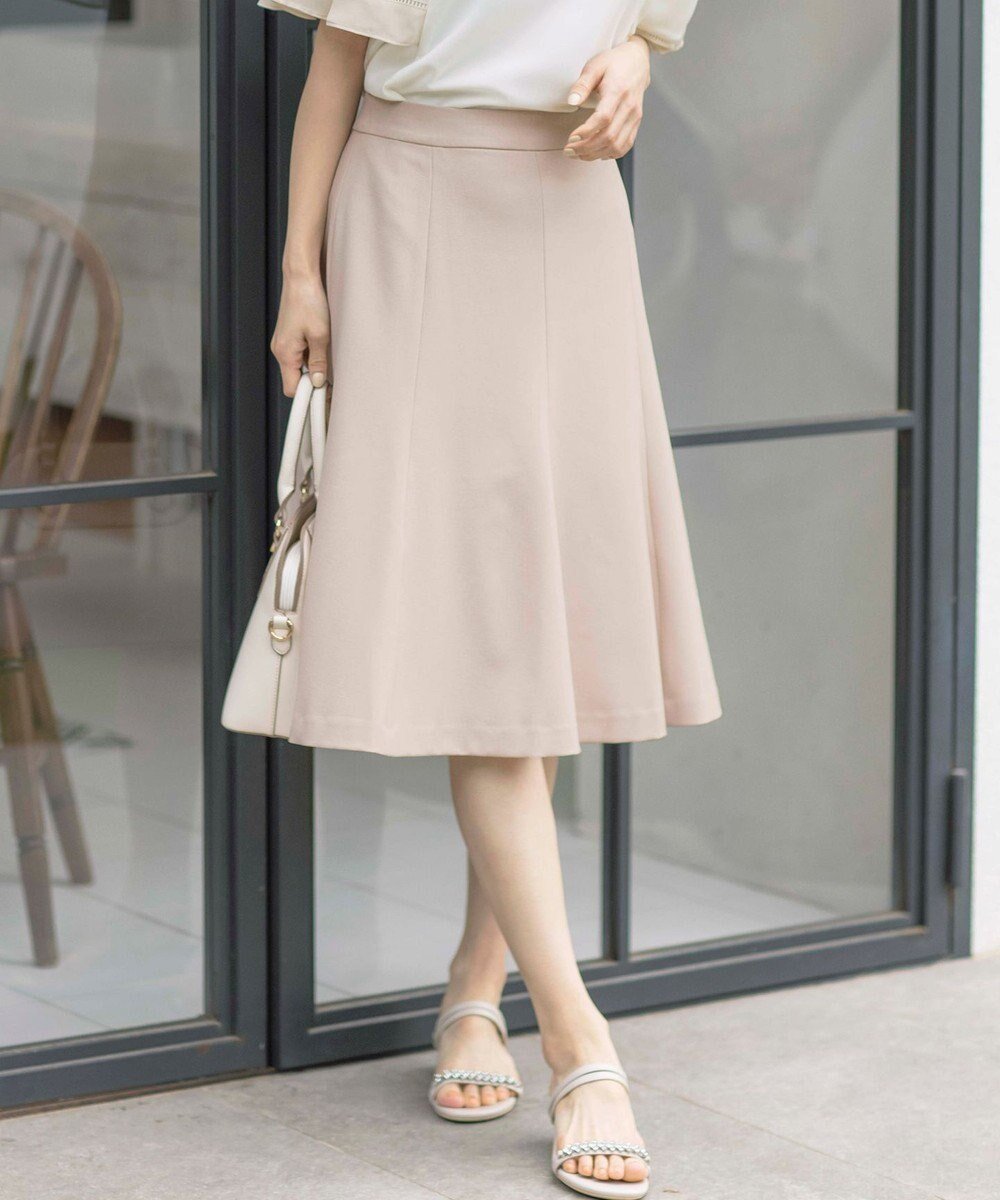 【エニィ スィス/any SiS】の【UVカット / 接触冷感 / 吸水速乾】スマートビューティストレッチ フレアスカート インテリア・キッズ・メンズ・レディースファッション・服の通販 founy(ファニー) 　ファッション　Fashion　レディースファッション　Fashion for Women　スカート　Skirts　Aライン・フレアスカート　A-Line & Flared Skirts　春　Spring　吸水　Absorbent, Quick-Dry　ジャケット　Jacket, Outerwear　ストレッチ　Stretch, Stretchy Fabric　スマート　Smart, Elegant　タイトスカート　Pencil Skirt, Tight Skirt　フレア　Flare, Flared　楽ちん　Easy Fit, Comfortable　S/S・春夏　SS, Spring/Summer, Warm Season　おすすめ　Recommended / Our Picks　夏　Summer　エレガント 上品　Elegant　ビジネス 仕事 通勤　Business / Work / Commuting　ライトベージュ|ID: prp329100004850449 ipo3291000000035546390