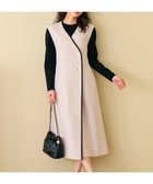 【フェルゥ/Feroux】の【洗える】バイカラートリム ジャンパースカート 人気、トレンドファッション・服の通販 founy(ファニー) ファッション Fashion レディースファッション Fashion for Women スカート Skirts おすすめ Recommended / Our Picks インナー Innerwear タートル Turtleneck, Turtle Collar ツイル Twist, Twisted Detail トリミング Trimming, Decorative Edge トレンド Trend, Trending Now 夏 Summer 定番 Standard, Basic Item 春 Spring S/S・春夏 SS, Spring/Summer, Warm Season 洗える Machine Washable thumbnail ベージュ系|ID: prp329100004850451 ipo3291000000035546435