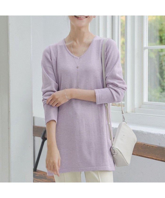 【ティアクラッセ/Tiaclasse】の【洗える】カシミヤ混ニットチュニック インテリア・キッズ・メンズ・レディースファッション・服の通販 founy(ファニー) https://founy.com/ ファッション Fashion レディースファッション Fashion for Women トップス・カットソー Cut & Sew Tops ニット Knit Tops & Sweaters アクセサリー Fashion Accessories ウォッシャブル Machine Washable 春 Spring 洗える Machine Washable 秋 Autumn シューズ Shoes, Footwear シンプル Simple, Minimal ストレート Straight, Straight Cut セーター Sweater, Knitwear チュニック Tunic, Long Top ベーシック Basic, Essential ポケット Pocket, Pocket Detail 無地 Plain, Solid Color ロング Long, Long-Length 冬 Winter / This Winter A/W・秋冬 Autumn/Winter 再入荷 Restock / Back in Stock エレガント 上品 Elegant 新作・新入荷 New Arrivals / New In |ID: prp329100004850461 ipo3291000000036152512