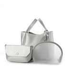 【アンビリオン/UNBILLION】のカシュカシュ cachecache / ミニショルダー付きソフトレザー調ミニトートバッグ 人気、トレンドファッション・服の通販 founy(ファニー) ファッション Fashion レディースファッション Fashion for Women バッグ Bags カラフル Colorful Design ショルダー Shoulder, Shoulder Strap ハンド Hand, Handmade ポケット Pocket, Pocket Detail ポーチ Pouch, Small Case マグネット Magnet, Magnetic Closure ミックス Mix, Mixed Style メッシュ Mesh, Net Fabric モチーフ Motif, Design Theme 再入荷 Restock / Back in Stock thumbnail シルバー|ID: prp329100004850467 ipo3291000000035546801