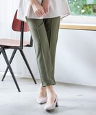 【ティアクラッセ/Tiaclasse】の【安田美沙子さん着用・日本製・洗える】ジョーゼットピンタックテーパードパンツ カーキ|ID: prp329100004850468 ipo3291000000035546822