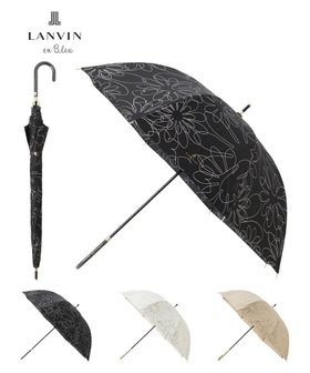 【ムーンバット/MOONBAT】の【新色追加/耐風】ランバン オン ブルー 長傘 フラワー柄サテンジャガードプリント 人気、トレンドファッション・服の通販 founy(ファニー) ファッション Fashion レディースファッション Fashion for Women レイングッズ・傘・晴雨兼用傘 Umbrellas & Rain Gear 傘 Umbrella, Parasol フラワー Flower, Floral プリント Print, Printed Pattern ミックス Mix, Mixed Style |ID:prp329100004850472