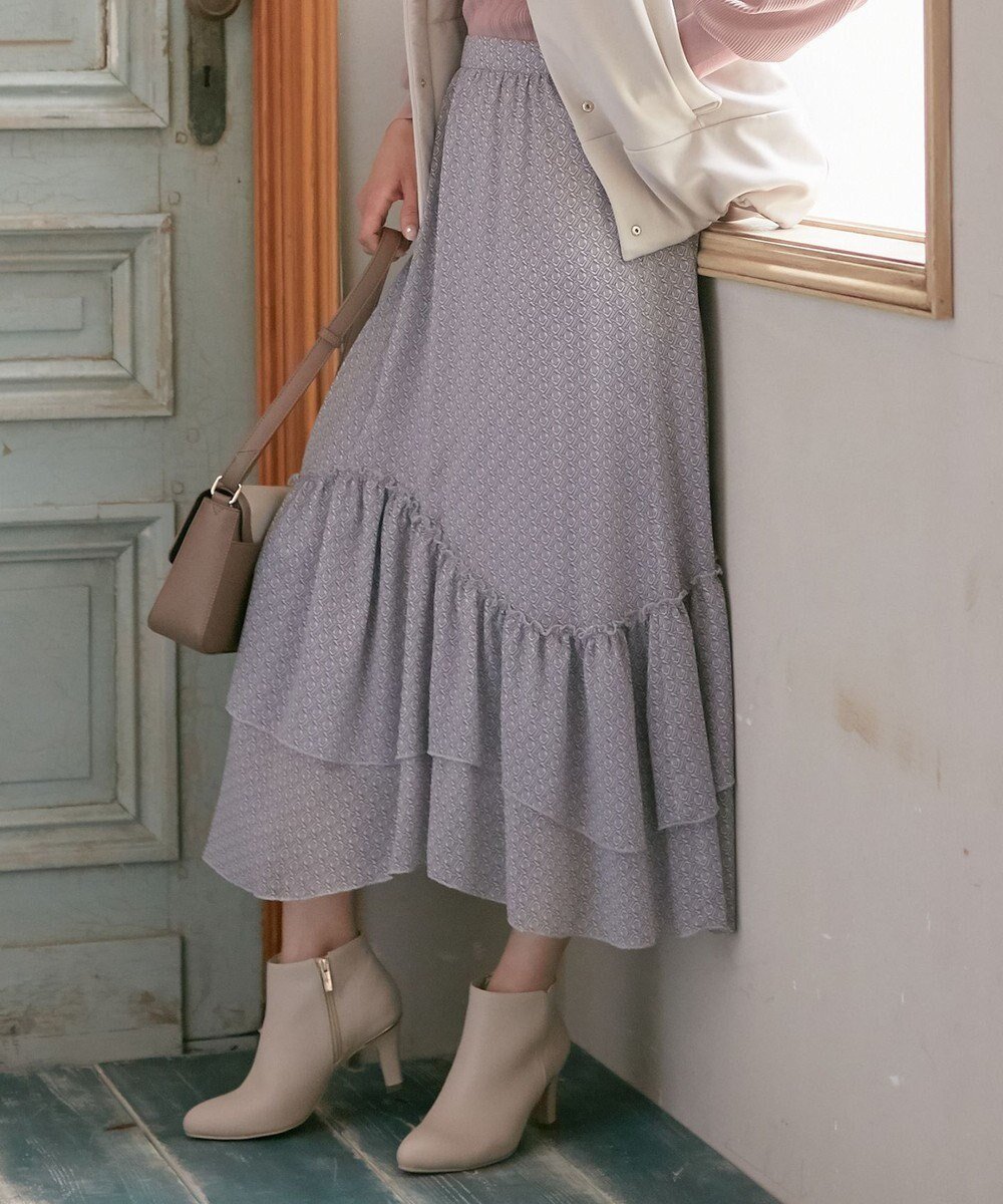 【エニィ スィス/any SiS】の【洗える】ティアードプリント スカート インテリア・キッズ・メンズ・レディースファッション・服の通販 founy(ファニー) 　ファッション　Fashion　レディースファッション　Fashion for Women　スカート　Skirts　イレギュラー　Irregular Design　カットソー　Cut and Sewn Top　クラシカル　Classical, Vintage-Inspired　サンダル　Sandals, Summer Shoes　シフォン　Chiffon, Lightweight Fabric　スクエア　Square, Square Shape　スニーカー　Sneakers, Trainers　ティアード　Tiered, Tiered Style　ティアードスカート　Tiered Skirt, Flounced Skirt　トレンド　Trend, Trending Now　プリント　Print, Printed Pattern　ポケット　Pocket, Pocket Detail　モチーフ　Motif, Design Theme　夏　Summer　春　Spring　S/S・春夏　SS, Spring/Summer, Warm Season　洗える　Machine Washable　秋　Autumn　A/W・秋冬　Autumn/Winter　ラベンダー|ID: prp329100004850476 ipo3291000000036295597