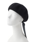 【ムーンバット/MOONBAT】のPAUL JOE ACCESSOIRES (ポールアンドジョー アクセソワ) バックリボン ベレー帽 ブラック|ID: prp329100004850492 ipo3291000000035627973