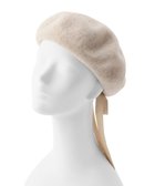 【ムーンバット/MOONBAT】のPAUL JOE ACCESSOIRES (ポールアンドジョー アクセソワ) バックリボン ベレー帽 ベージュ|ID: prp329100004850492 ipo3291000000035627974