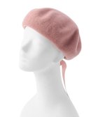 【ムーンバット/MOONBAT】のPAUL JOE ACCESSOIRES (ポールアンドジョー アクセソワ) バックリボン ベレー帽 ペールピンク|ID: prp329100004850492 ipo3291000000035627975