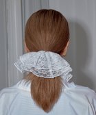 【フィービィー/phoebe】のビッグフリルシュシュ ホワイト ホワイト|ID: prp329100004850531 ipo3291000000035548307