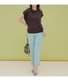 【アンフィーロ 自由区/UNFILO】のカラー テーパードパンツ ライトグリーン|ID: prp329100004850536 ipo3291000000035548361