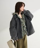 【グリーンパークス/Green Parks】のデニムシャツブルゾン Black|ID: prp329100004850554 ipo3291000000035548440