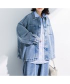 【グリーンパークス/Green Parks】のデニムシャツブルゾン Light Indigo|ID: prp329100004850554 ipo3291000000035548441