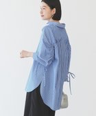 【アメリカンホリック/AMERICAN HOLIC】の【WEB限定】イージーケアバックギャザーリボンシャツ Stripe Sax|ID: prp329100004850556 ipo3291000000035629364