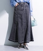 【グリーンパークス/Green Parks】のイージーデニムマーメイドスカート Black|ID: prp329100004850557 ipo3291000000035629380