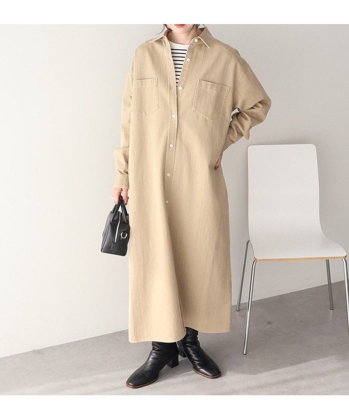 【アメリカンホリック/AMERICAN HOLIC】のデニムシャツワンピース インテリア・キッズ・メンズ・レディースファッション・服の通販 founy(ファニー) https://founy.com/ ファッション Fashion レディースファッション Fashion for Women ワンピース Dresses シャツワンピース / 1枚で着映えコーデ Shirt Dresses アメリカン American Style 春 Spring スタイリッシュ Stylish, Fashionable デニム Denim, Jeans Material ポケット Pocket, Pocket Detail リラックス Relax, Relaxed Fit S/S・春夏 SS, Spring/Summer, Warm Season おすすめ Recommended / Our Picks 夏 Summer エレガント 上品 Elegant 2026年 2026 |ID: prp329100004850558 ipo3291000000035548453