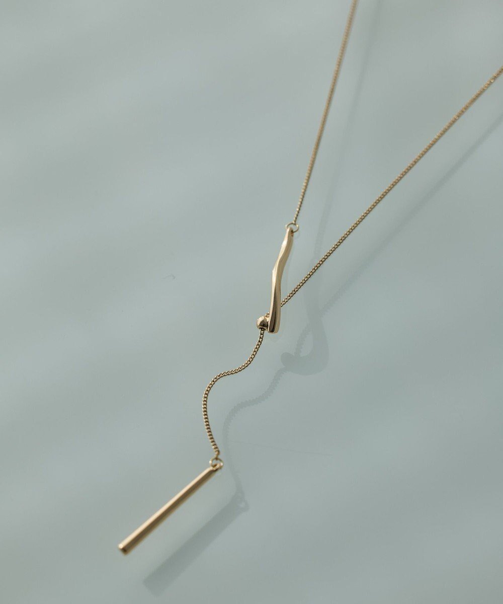 【イェッカ ヴェッカ/YECCA VECCA】のウェービーメタルスライドラリエット インテリア・キッズ・メンズ・レディースファッション・服の通販 founy(ファニー) 　ファッション　Fashion　レディースファッション　Fashion for Women　ジュエリー　Jewelry　ネックレス　Necklaces & Pendants　アクセサリー　Fashion Accessories　シンプル　Simple, Minimal　ネックレス　Necklace, Pendant Necklace　フォルム　Silhouette, Form　メタル　Metal, Metal Parts　エレガント 上品　Elegant　Gold|ID: prp329100004850563 ipo3291000000035965552