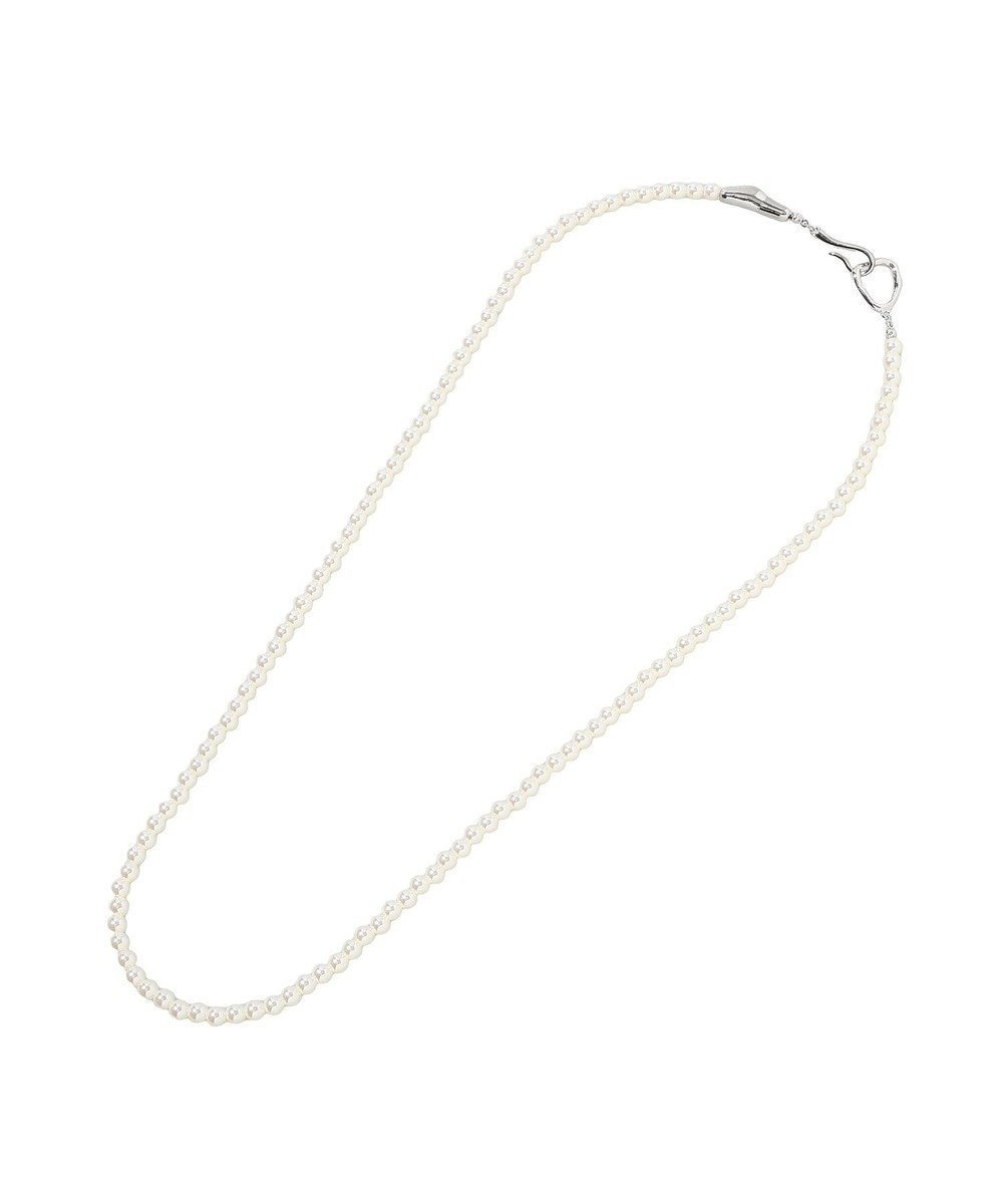 【イェッカ ヴェッカ/YECCA VECCA】のパールフックネックレス インテリア・キッズ・メンズ・レディースファッション・服の通販 founy(ファニー) 　ファッション　Fashion　レディースファッション　Fashion for Women　ジュエリー　Jewelry　ネックレス　Necklaces & Pendants　アクセサリー　Fashion Accessories　シンプル　Simple, Minimal　ネックレス　Necklace, Pendant Necklace　パール　Pearl, Pearl Accent　ミドル　Middle Length, Mid Height　Silver|ID: prp329100004850565 ipo3291000000035629413