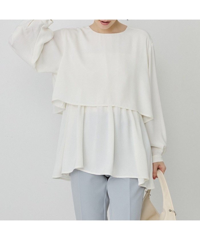 【アメリカンホリック/AMERICAN HOLIC】の【イージーケア】Wクロスティアードブラウス インテリア・キッズ・メンズ・レディースファッション・服の通販 founy(ファニー) https://founy.com/ ファッション Fashion レディースファッション Fashion for Women トップス・カットソー Cut & Sew Tops シャツ・ブラウス・オフィスカジュアル Elegant Blouses & Button-Ups 春 Spring チュニック Tunic, Long Top パール Pearl, Pearl Accent ポケット Pocket, Pocket Detail S/S・春夏 SS, Spring/Summer, Warm Season おすすめ Recommended / Our Picks 夏 Summer エレガント 上品 Elegant セレモニー Ceremony ビジネス 仕事 通勤 Business / Work / Commuting |ID: prp329100004850566 ipo3291000000035629419