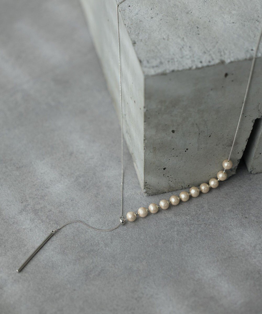 【イェッカ ヴェッカ/YECCA VECCA】の2wayコットンパールスライドラリエット 人気、トレンドファッション・服の通販 founy(ファニー) 　ファッション　Fashion　レディースファッション　Fashion for Women　ジュエリー　Jewelry　ネックレス　Necklaces & Pendants　おすすめ　Recommended / Our Picks　アクセサリー　Fashion Accessories　チェーン　Chain, Chain Strap　ネックレス　Necklace, Pendant Necklace　パール　Pearl, Pearl Accent　ミドル　Middle Length, Mid Height　エレガント 上品　Elegant　 other-1|ID: prp329100004850570 ipo3291000000035965566