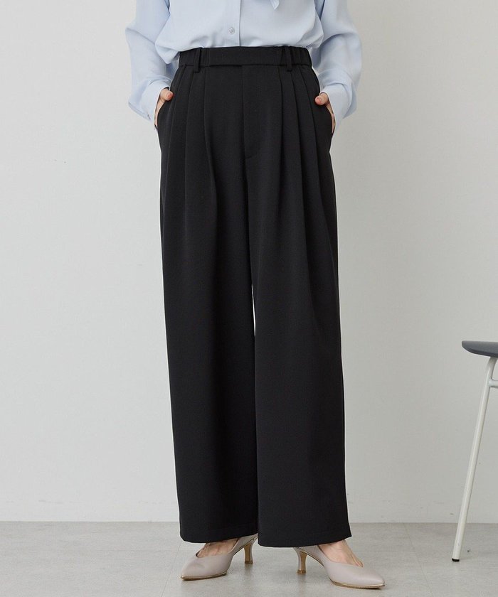 【アメリカンホリック/AMERICAN HOLIC】の【イージーケア】タックストレートパンツ インテリア・キッズ・メンズ・レディースファッション・服の通販 founy(ファニー) https://founy.com/ ファッション Fashion レディースファッション Fashion for Women パンツ Pants & Trousers オケージョン Occasion Wear 春 Spring ジャケット Jacket, Outerwear ストレート Straight, Straight Cut ワイド Wide, Wide Fit S/S・春夏 SS, Spring/Summer, Warm Season おすすめ Recommended / Our Picks 夏 Summer エレガント 上品 Elegant ビジネス 仕事 通勤 Business / Work / Commuting |ID: prp329100004850580 ipo3291000000035548538